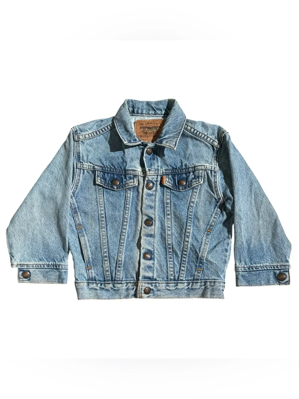 VTG Levi’s Little Levi’s Jean Jacket Orange Tab